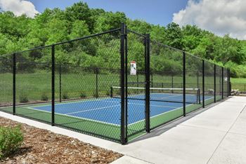 Bocce ball and pickleball courts